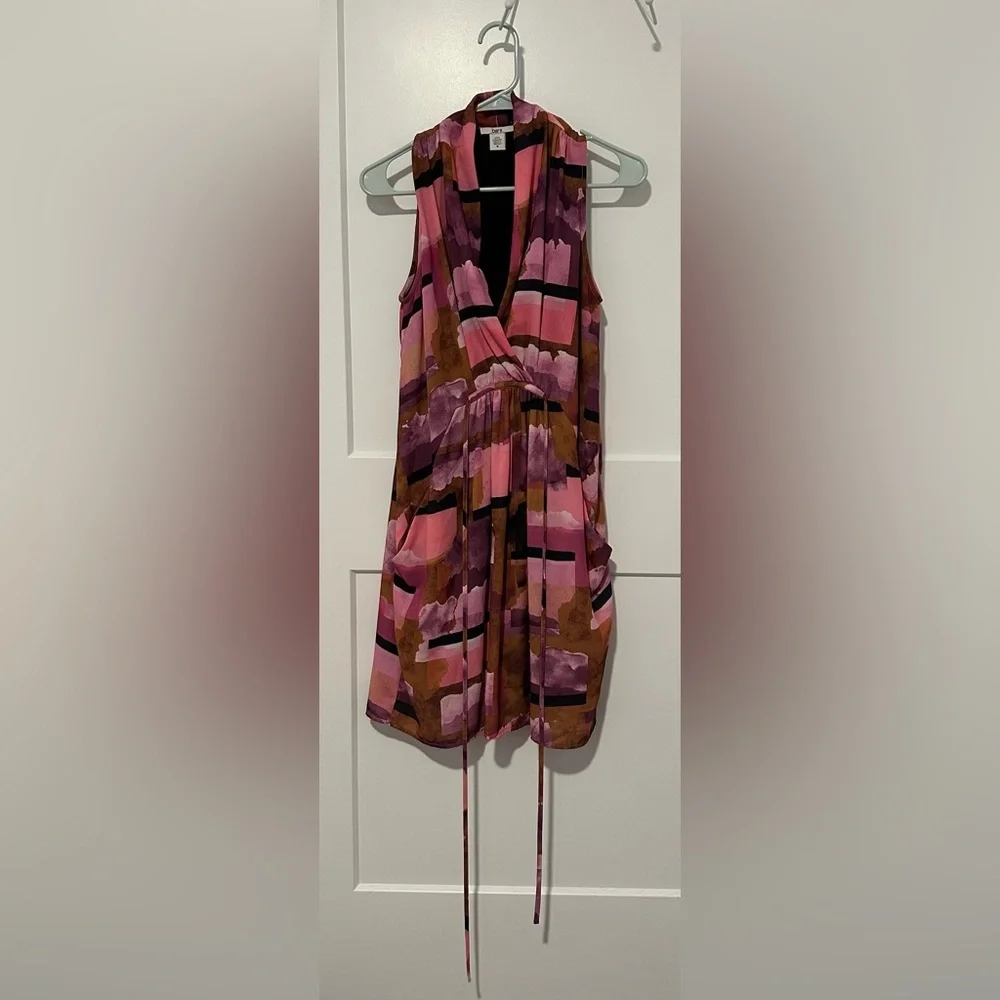 Bar III Pink and Brown Midi Dress - Picture 4 of 10